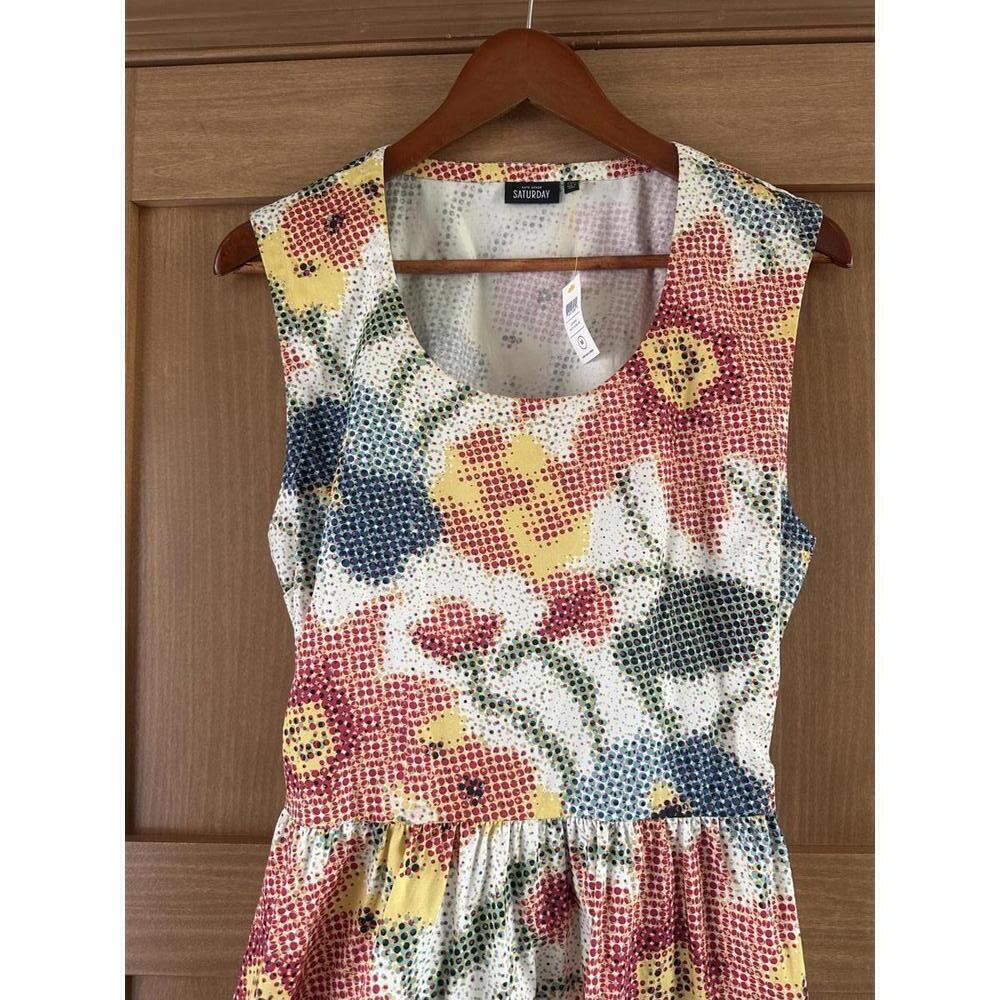 NWT Kate Spade Saturday Photo Floral Open Back A-line Mini Dress Women’s Medium - Picture 13 of 15